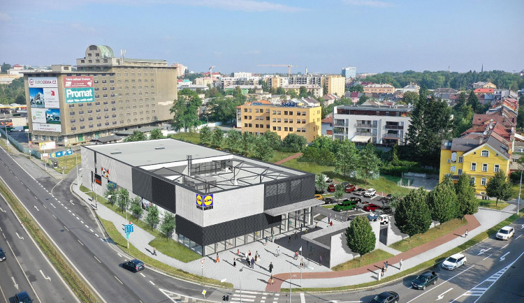 Vizualizace nové prodejny