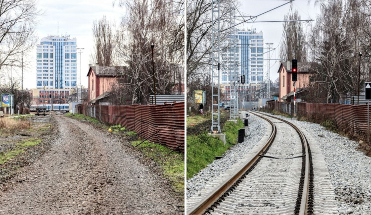 FOTO: Dlouhá výluka končí. Na trať mezi Olomoucí a Šternberkem se vrátí vlaky