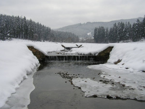 Pohyb na tenkém ledě je velmi nebezpečný, Povodí Moravy radí na zamrzlou vodu zatím nevstupovat