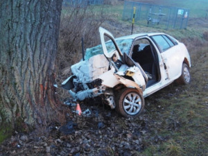 Poslední tragická nehoda roku. Řidič boural u Křelova