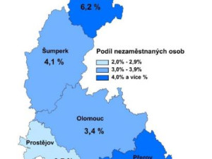 V Olomouckém kraji roste počet nezaměstnaných, nejvíce jich je v Jeseníku, nejméně v Prostějově