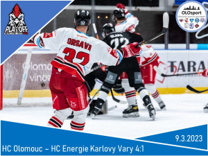 Dominance Moravy - Olomouc poráží Karlovy Vary 4:1 po dvaceti šesti a půl hodinách utkání