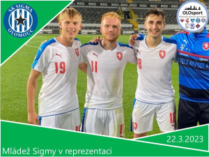Devět hráčů Sigmy pozváno do mládežnických kádrů české reprezentace, včetně hráčů B-týmu. Další mohou být nominováni