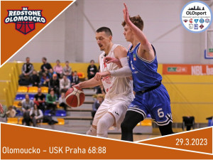 Olomoučtí basketbalisté prohráli s USK Praha o 20 bodů a čeká je souboj o udržení s Hradcem Králové