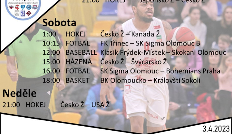 Zajímavé sportovní akce na tento týden? Zajdete na některou z nich?