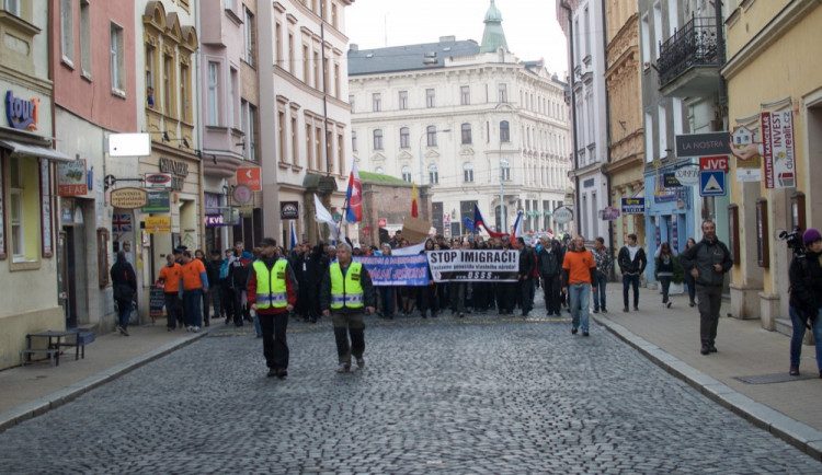 Demonstrace na Horním náměstí