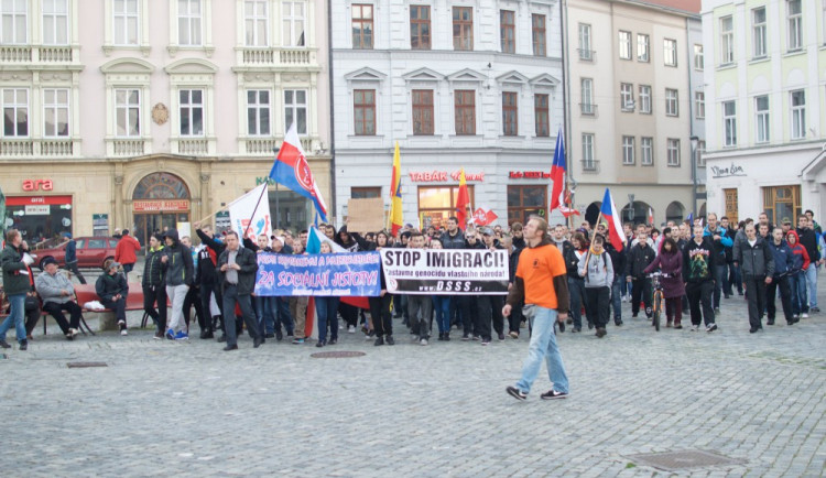 Demonstrace na Horním náměstí