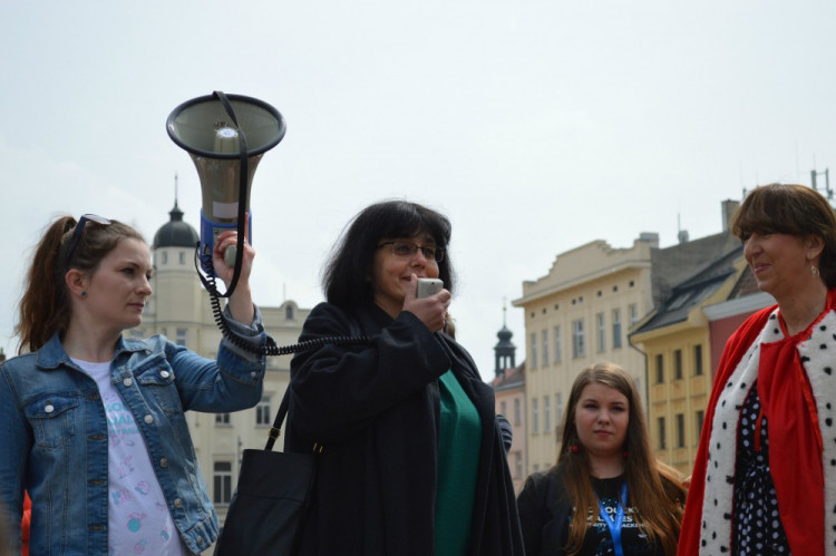 FOTOGALERIE: "Marek Eben" korunoval královnu Majálesu na Dolním náměstí