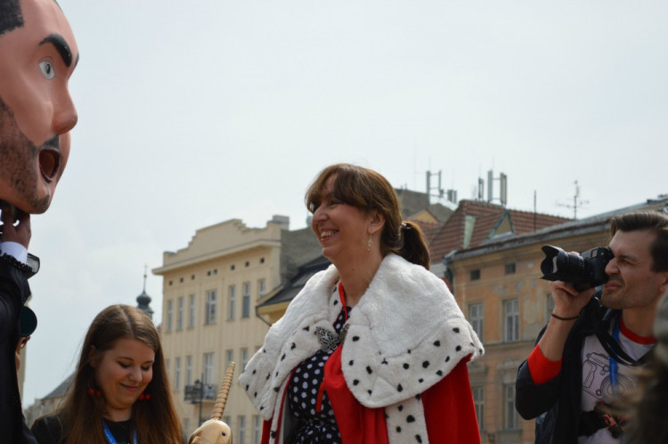 FOTOGALERIE: "Marek Eben" korunoval královnu Majálesu na Dolním náměstí