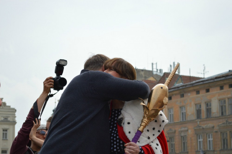 FOTOGALERIE: "Marek Eben" korunoval královnu Majálesu na Dolním náměstí