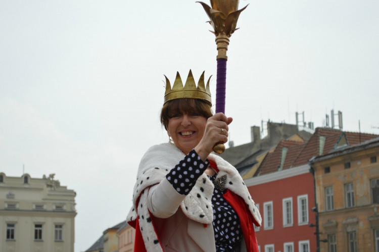 FOTOGALERIE: "Marek Eben" korunoval královnu Majálesu na Dolním náměstí