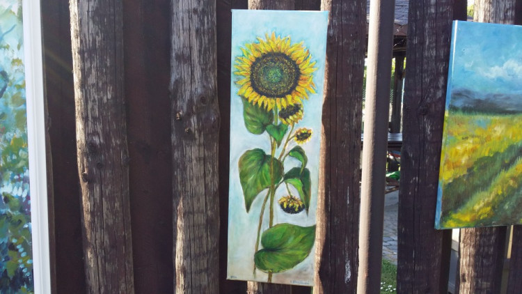 Skupina umělců „Olomoučtí&quot; společně vystavovala ve Slavoníně. Podívejte se na jejich díla