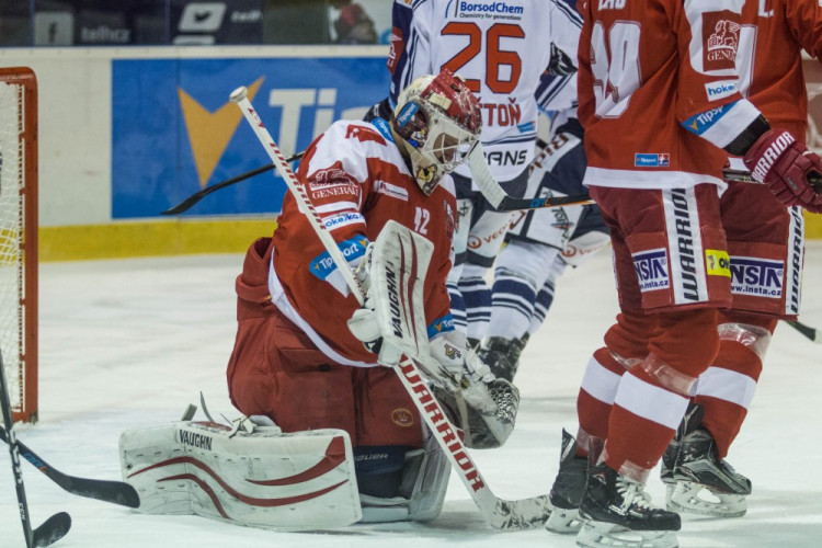 FOTOGALERIE: Mora dostala gól ve své vlastní přesilovce a smolně podlehla doma Vítkovicím 0:1