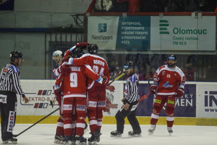 Olomouc ve třetím čtvrtfinále play-off nestačila na Plzeň a prohrála 3:4