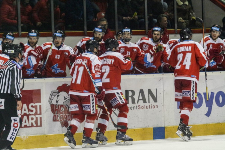 Olomouc ve třetím čtvrtfinále play-off nestačila na Plzeň a prohrála 3:4