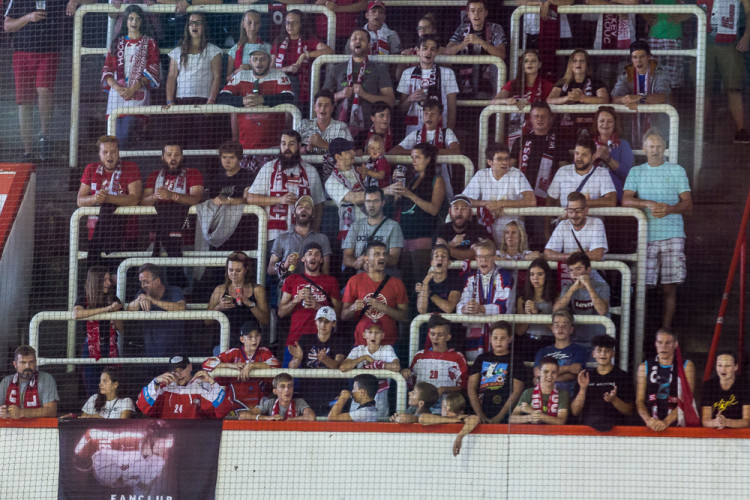 FOTOGALERIE: Olomoučtí hokejisté na úvod přípravy prohráli s kazašským Kokšetau 2:3 po nájezdech