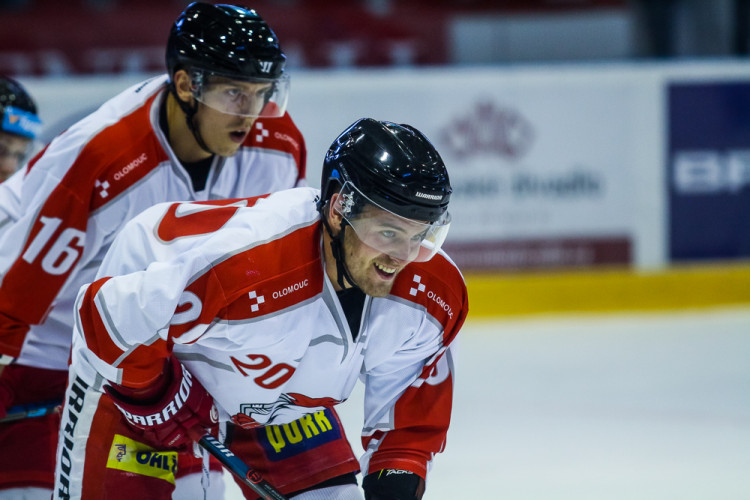 FOTOGALERIE: Olomoučtí hokejisté na úvod přípravy prohráli s kazašským Kokšetau 2:3 po nájezdech