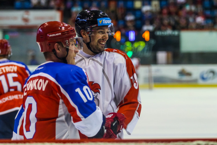 FOTOGALERIE: Olomoučtí hokejisté na úvod přípravy prohráli s kazašským Kokšetau 2:3 po nájezdech