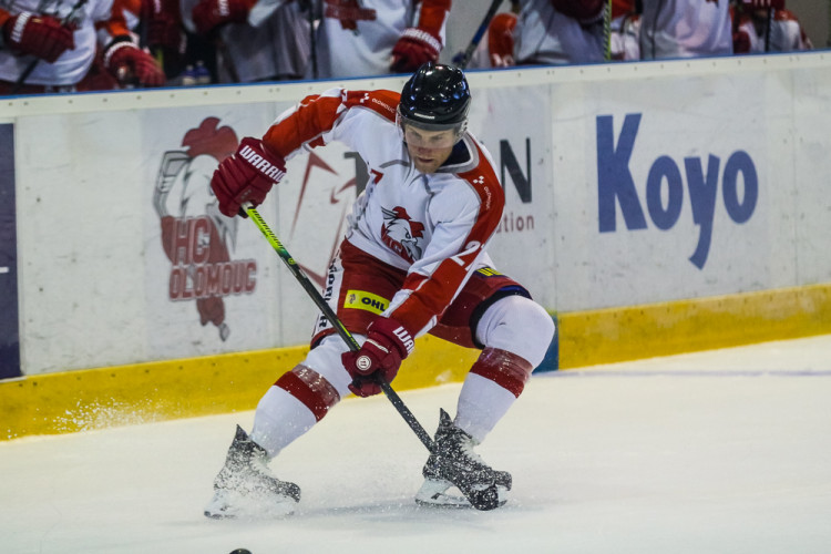 FOTOGALERIE: Olomoučtí hokejisté na úvod přípravy prohráli s kazašským Kokšetau 2:3 po nájezdech