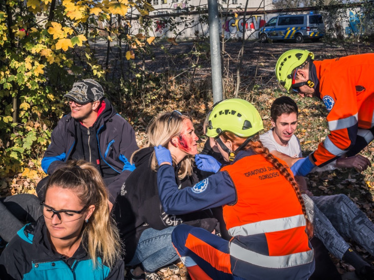 FOTOGALERIE: Podívejte se na fotky z velkého cvičení záchranných složek v Olomouci