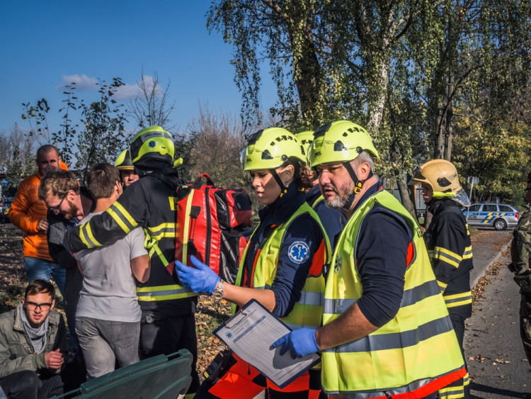FOTOGALERIE: Podívejte se na fotky z velkého cvičení záchranných složek v Olomouci