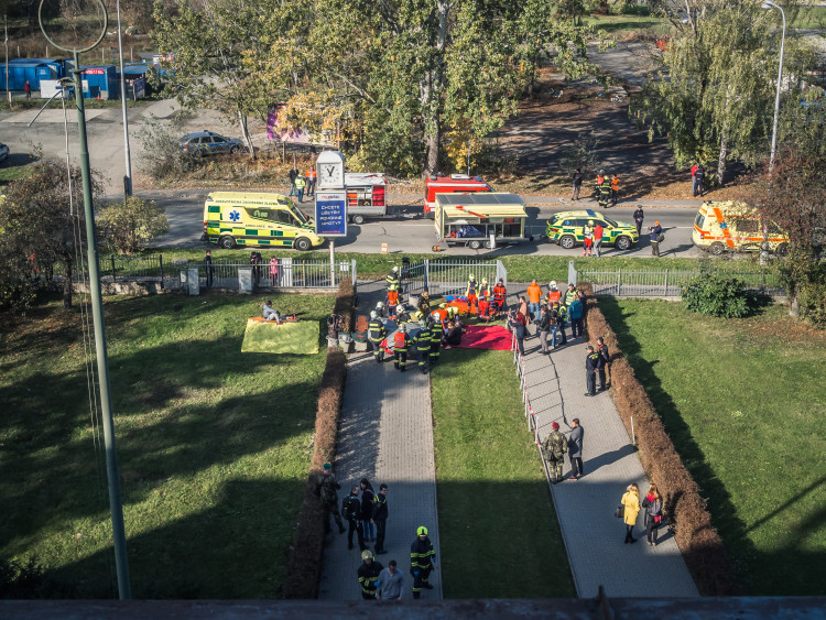FOTOGALERIE: Podívejte se na fotky z velkého cvičení záchranných složek v Olomouci