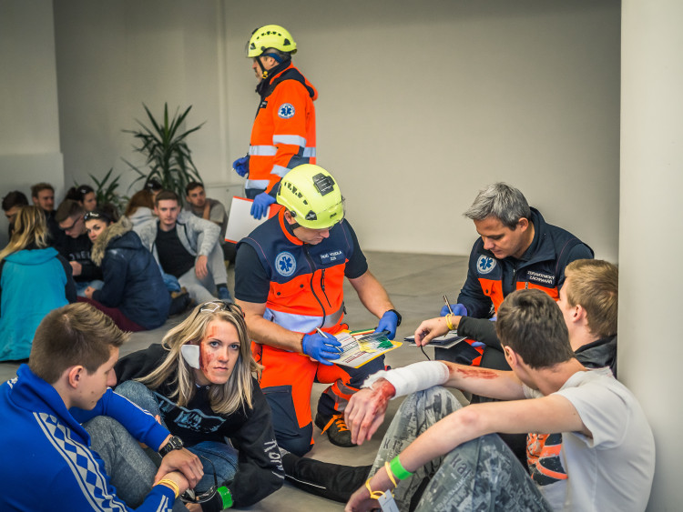 FOTOGALERIE: Podívejte se na fotky z velkého cvičení záchranných složek v Olomouci