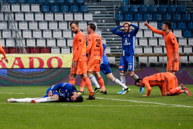 FOTOGALERIE: Mladá Boleslav v Olomouci srovnala během jedné minuty na 2:2