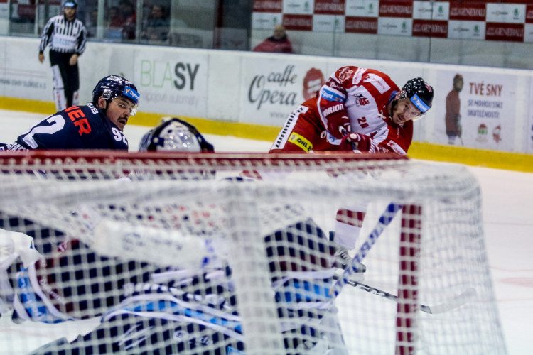 FOTOGALERIE:  Liberec skolil na domácím ledě Moru gólem v poslední minutě