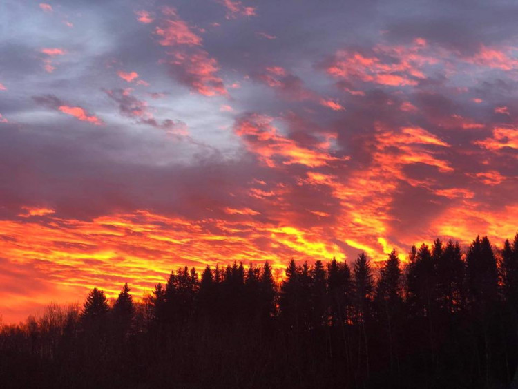 FOTOGALERIE: Slunce a mraky dnes kouzlily na ranní obloze. Tady jsou vaše nejlepší úlovky
