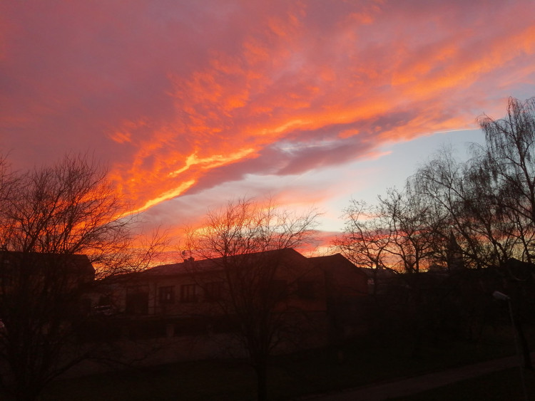 FOTOGALERIE: Slunce a mraky dnes kouzlily na ranní obloze. Tady jsou vaše nejlepší úlovky