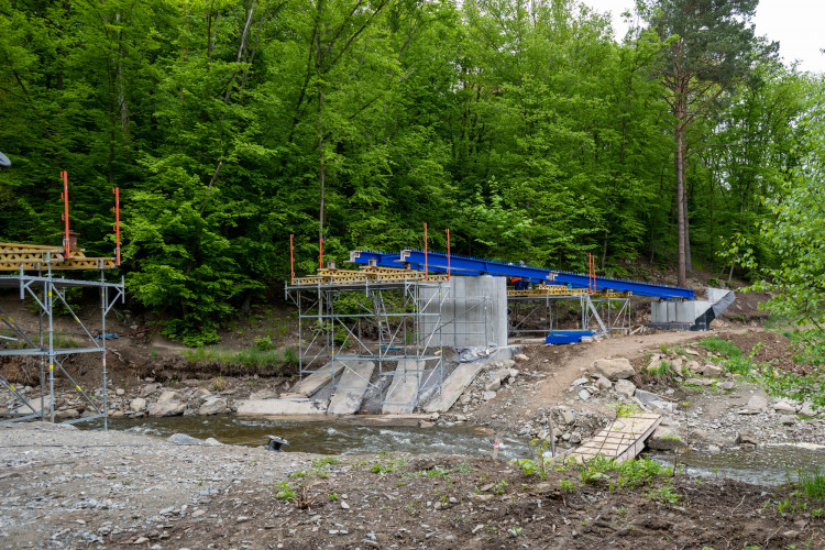 Most pro cyklisty na Plumlovské přehradě