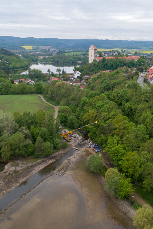 Most pro cyklisty na Plumlovské přehradě