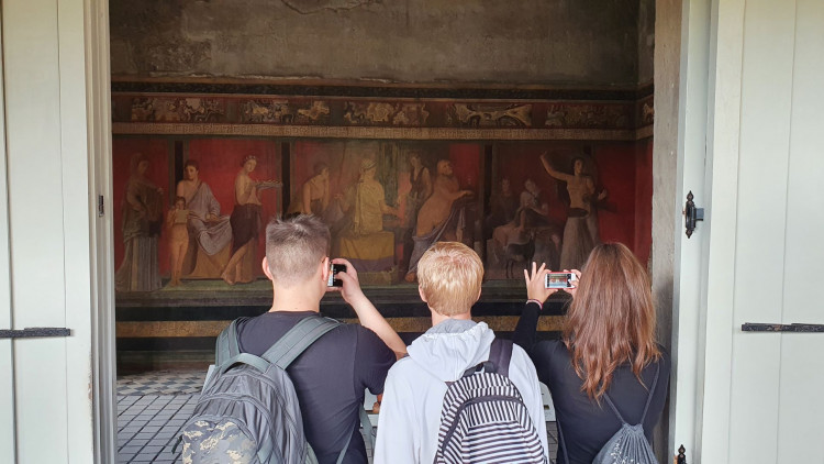 Studenti gymnázia jsou v Itálii