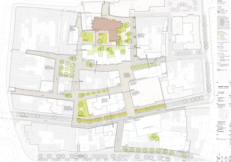 Studie jižního centra Prostějova