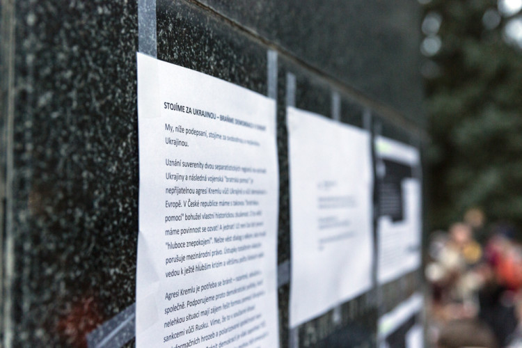Setkání na podporu Ukrajiny v Olomouci