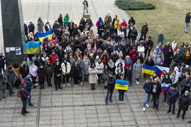 Setkání na podporu Ukrajiny v Olomouci