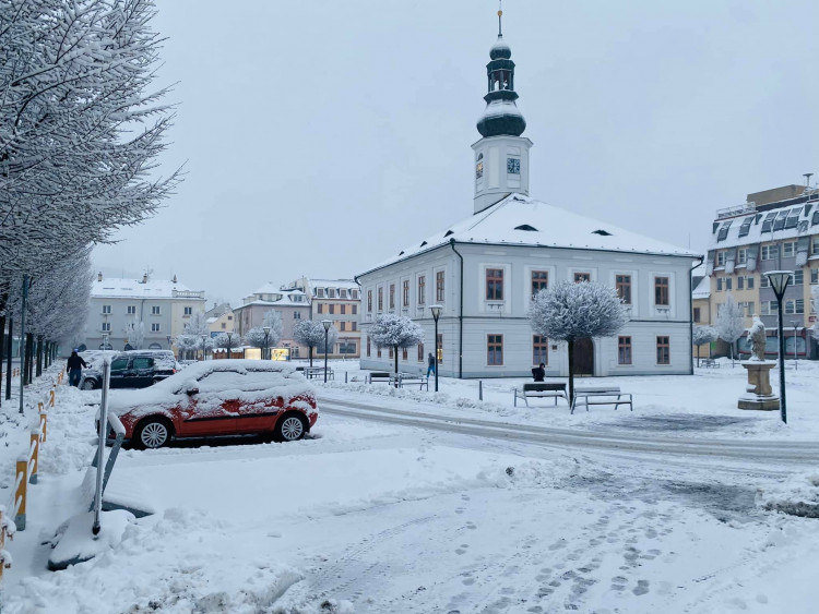 FOTOGALERIE: Aprílové sněžení na severu Olomouckého kraje