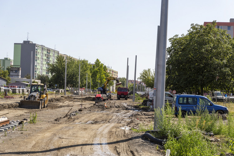 Stavba tramvajové trati v Olomouci pokračuje, v provozu má být od listopadu